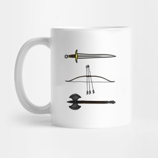 You have my sword and my bow and my axe II - White - Fantasy Mug